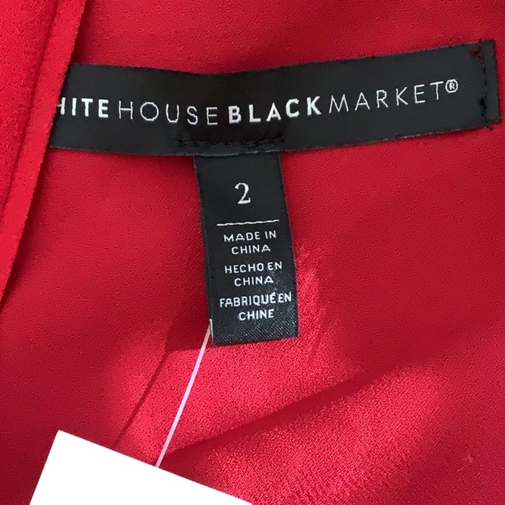 Gorgeous Red Dress 🖤🖤❤️NWT by WHBM - Picture 9 of 13